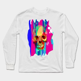 Crazy Skull Long Sleeve T-Shirt